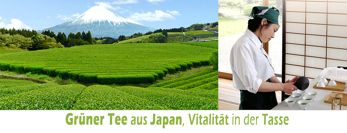banner grüner Tee aus Japan